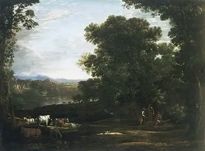 Landscape with Cattle and Peasants Claude Lorrain